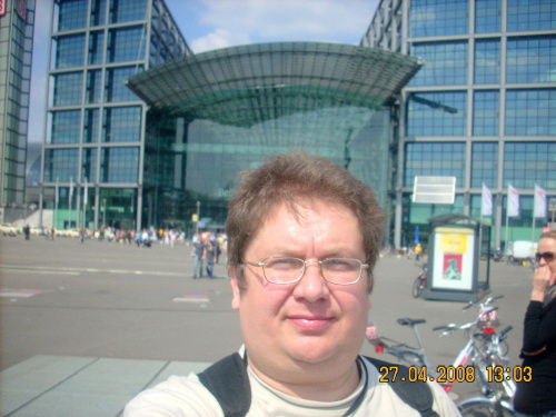 Berlin 2008, Hauptbahnhof od strony południowej.