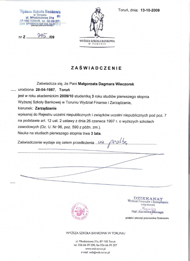 Zaświadczenie