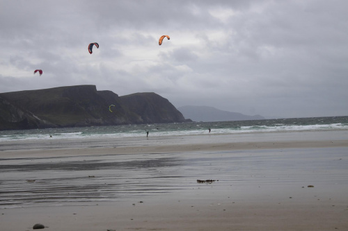 Kitesurfing, Keel Beach- wyspa Achill