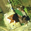 Czerwiec 2009 - widok domku z satelity - zdjęcie zrobione pewnie na przełomie marca/kwietnia 2009 #Kornelia #budowa #satelita