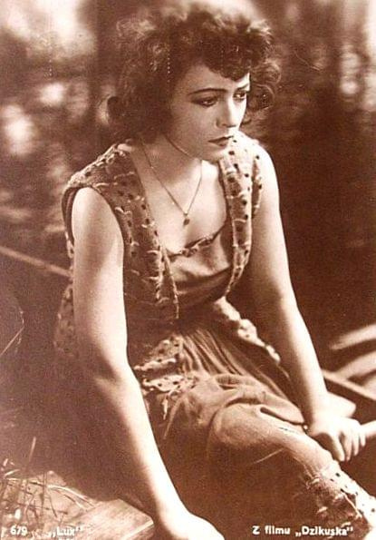 Maria Malicka, aktorka. Kadr z filmu " Dzikuska "_1928 r.