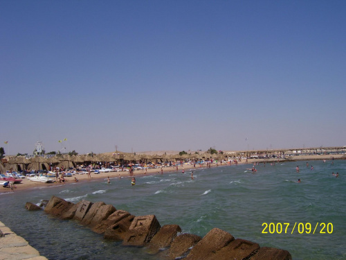 Morze Czerwone/plaża w Hurghadzie #Egipt