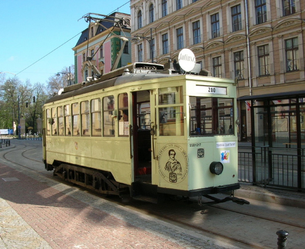 Zabytkowy tramwaj Linke-Hoffman na Teatralnej :)