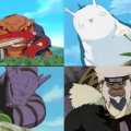 Naruto, Gamabunta, Manda,Katsuyu, Jiraja, Orochimaru,Tsunade