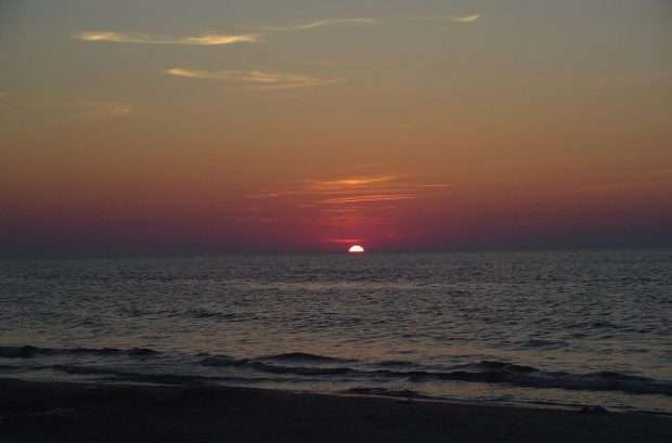 Bałtyckie zachody słońca #Bałtyk #morze #ZachódSłońca #widok