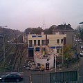 2008 11 06 - Goleniów - Rozbiórka starej nastawni - foto z kładki #Goleniów #kolej #PKP #stacja #dworzec #nastawnia #przejazd #LCS