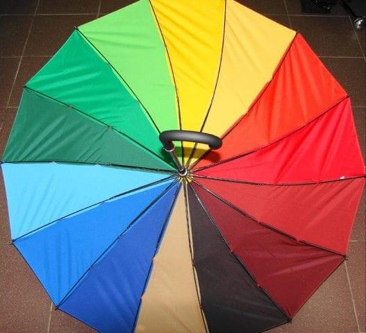 parasol tęcza