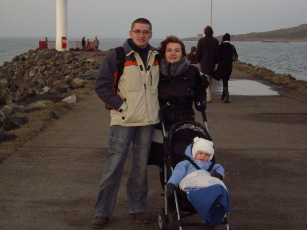 obok latarni morskiej na półwyspie Howth