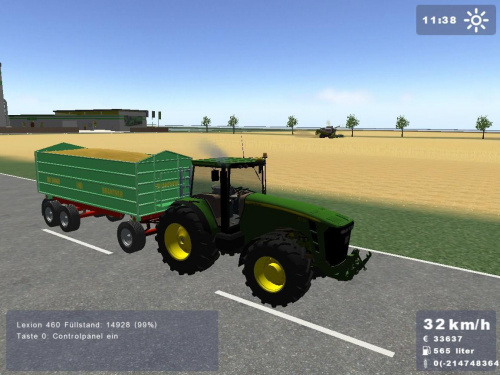 John Deere 8530 + Brantner Dreiachser #Gra #LandwirtschaftsSimulator #JohnDeere8530