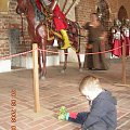 Najmłodszy (!) zwiedzający w historii nowożytnej Zamku w Gniewie. Dzielnie maszerował po schodkach i krużgankach przez bite 2 godziny!