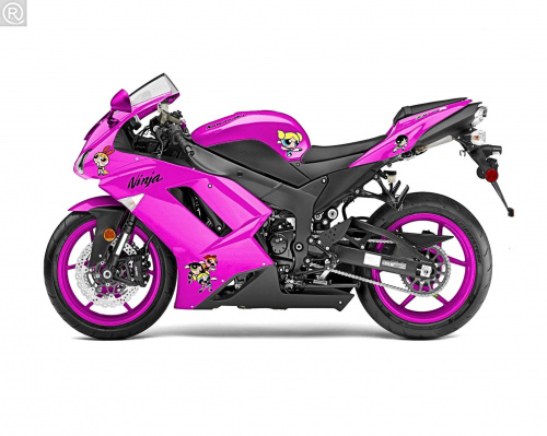 Kawasaki ninja #kawasaki #ninja #pink #atomówki #różowy #motor #ścigacz #motoryzacja #tuning #corel
