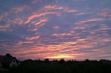 #słońce #ZachódSłońca #niebo #chmury