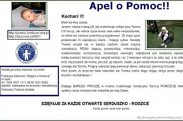 http://pomagamy.dbv.pl/ #Apel #ChoreDzieci #darowizna #Fiedziuszko #FundacjaDzieciomZdążyćZPomocą #fundacja #NiedokrwistośćWcześniacza #OpiekaRehabilitacyjna #PomocCharytatywna #PomocDzieciom #PomocnaDłoń #porencefalia #RDSIIIStopnia #pomoc