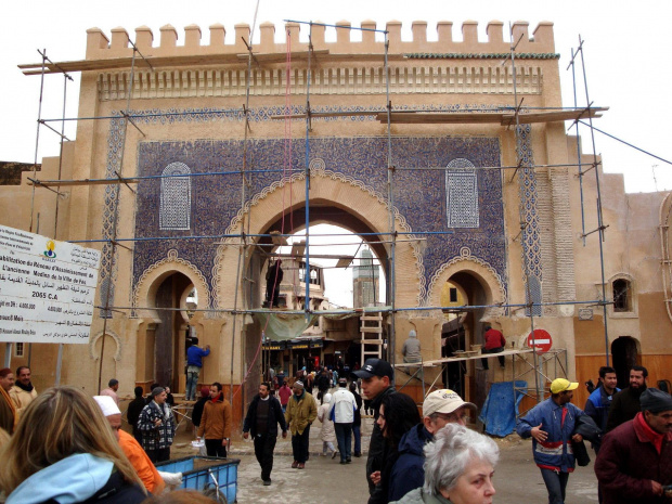 Fez - brama Bab Bu Dżelud #Maroko #Fez