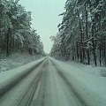 polskie drogi - drogowców znów zaskoczyło #droga #zima #pejzaż