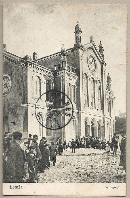 Łomża 1909 - synagoga #Łomża #Żydzi #synagoga