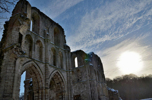 Ruiny Jana ;) #chmury #niebo #ruiny #słońce #śnieg #zima