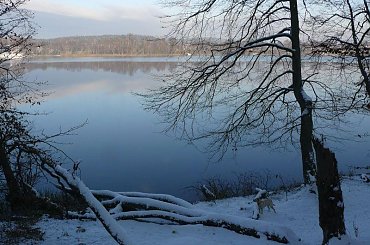 jez. Otomino - czy to na pewno jesień? Ness zaprasza do kapieli w jeziorze! #Gdańsk #jezioro #Ness #widok