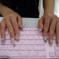W tipsach też mozna pracować przy komputerze! #tipsy #tipsiki #paznokcie