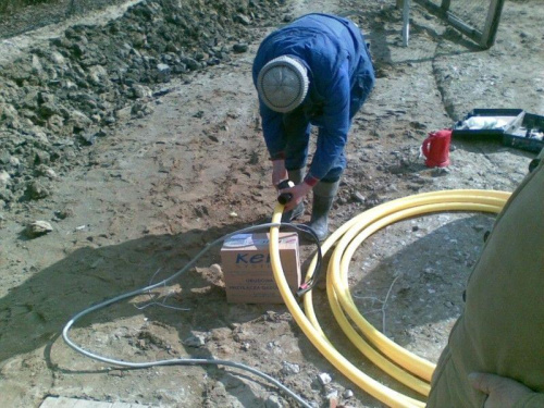 Marzec - 2009 - instalacja gazowa - przygotowanie do zgrzewania #Kornelia