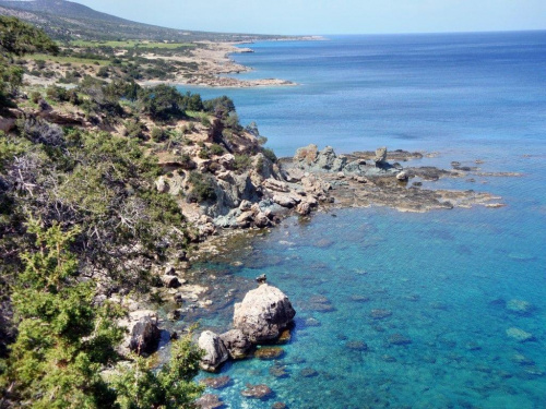 Cypr-Akamas #MorzeSrodziemne #wybrzeze #skaly #blekit #plaza #przyroda