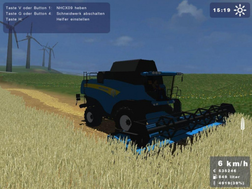 New Holland CX860 niebieski #Landwirtschafts #Simulator2009 #NewHolland #Holland #CX860