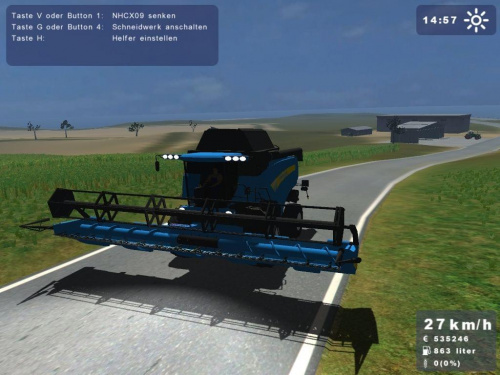 New Holland CX860 niebieski #Landwirtschafts #Simulator2009 #NewHolland #Holland #CX860